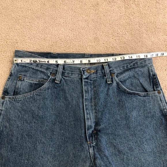 Wrangler Mens Classic Fit Cotton Jeans 34x32 Bootcut - Picture 14 of 14